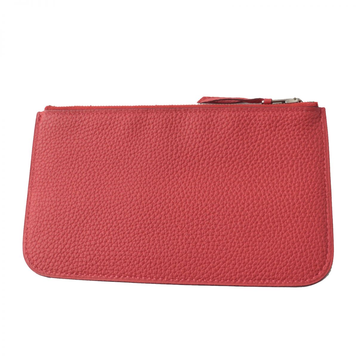 HERMES Long Wallet Purse Main: Togo Rouge Pivoine (Red) Women Used