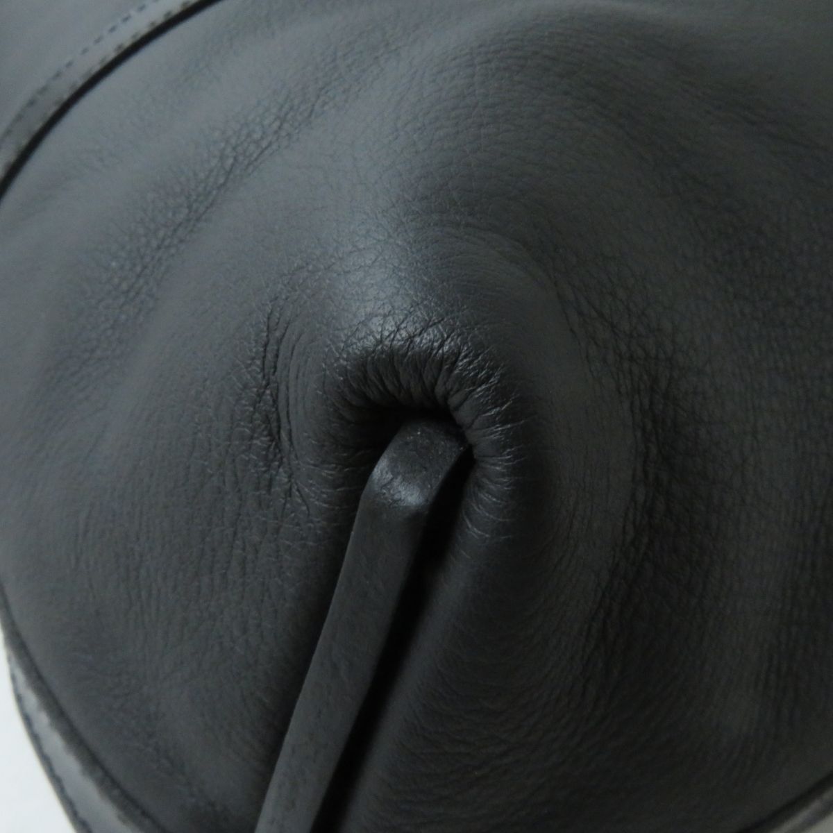 HERMES Tote Bag Main: Taurillon Clemence Cristobal, Part: Mouton black Women Used