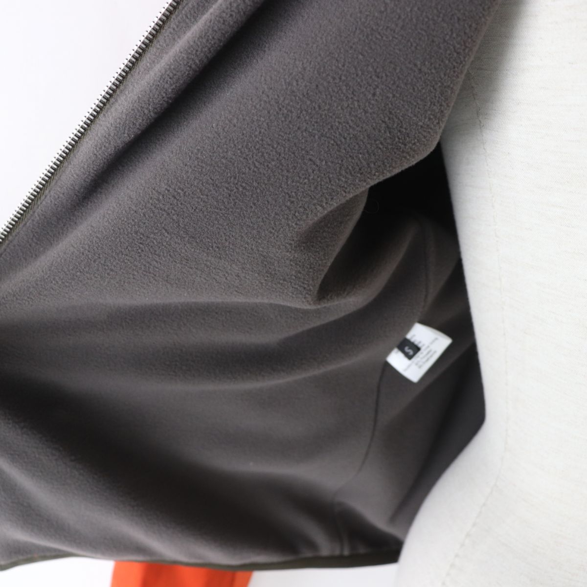 HERMES Jacket Outer: 92% polyamide (nylon), Outer: 8% elastane (polyurethane), Lining: 92% polyester, Lining: 8% elastane (polyurethane) Orange x khaki Women S Used