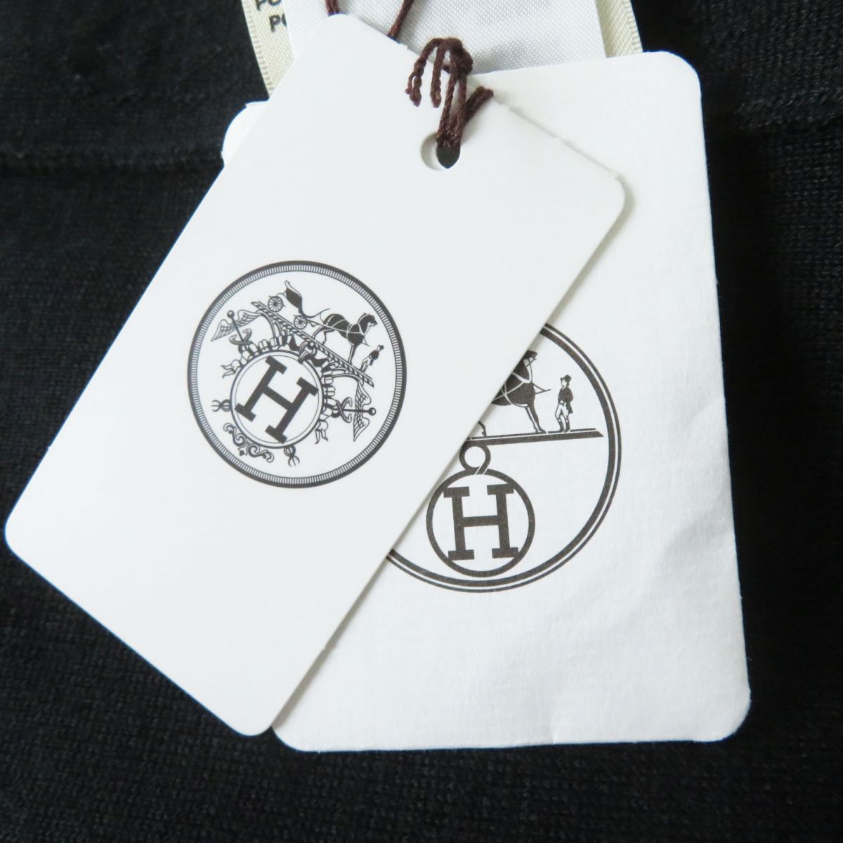 HERMES knit cashmere black 36