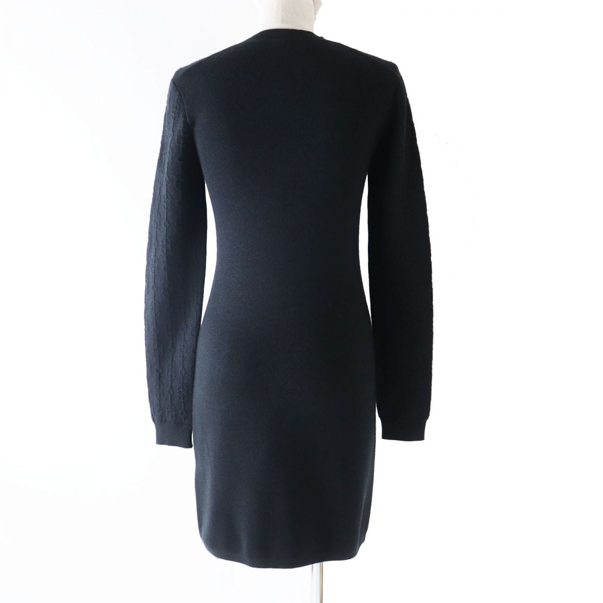 HERMES knit cashmere black 36