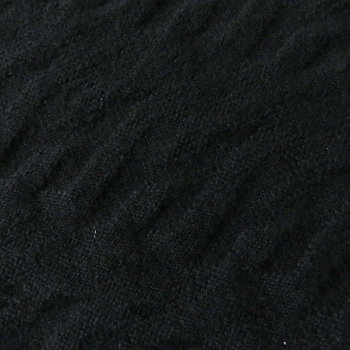 HERMES knit Main: 100% wool black Women 36 Used