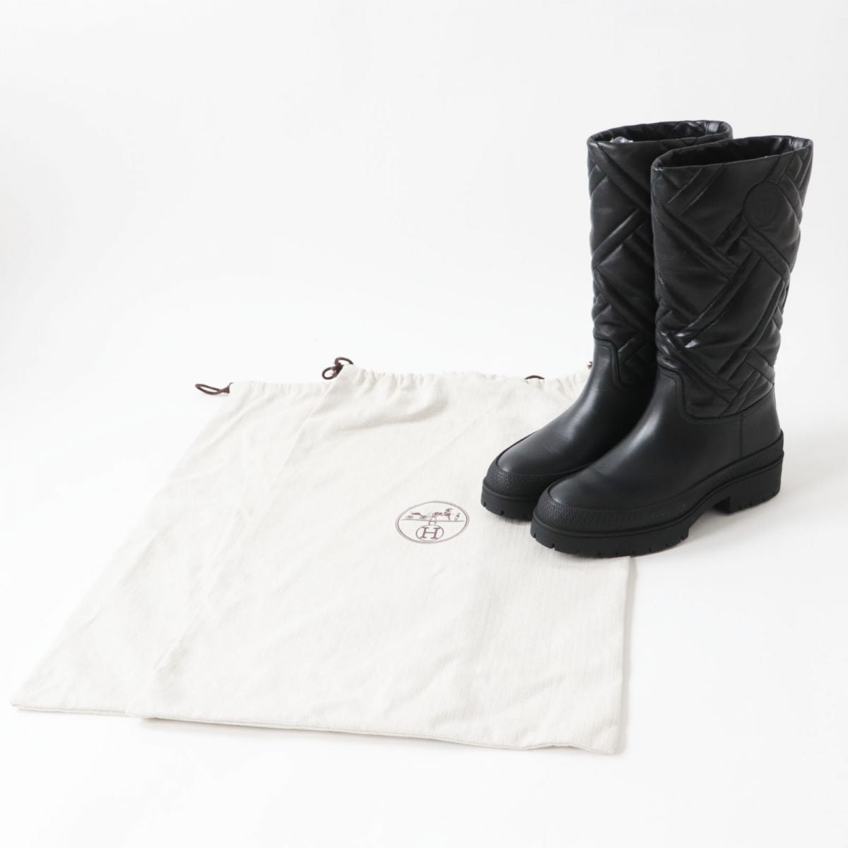 HERMES boots Main: Leather black Women 36 Used