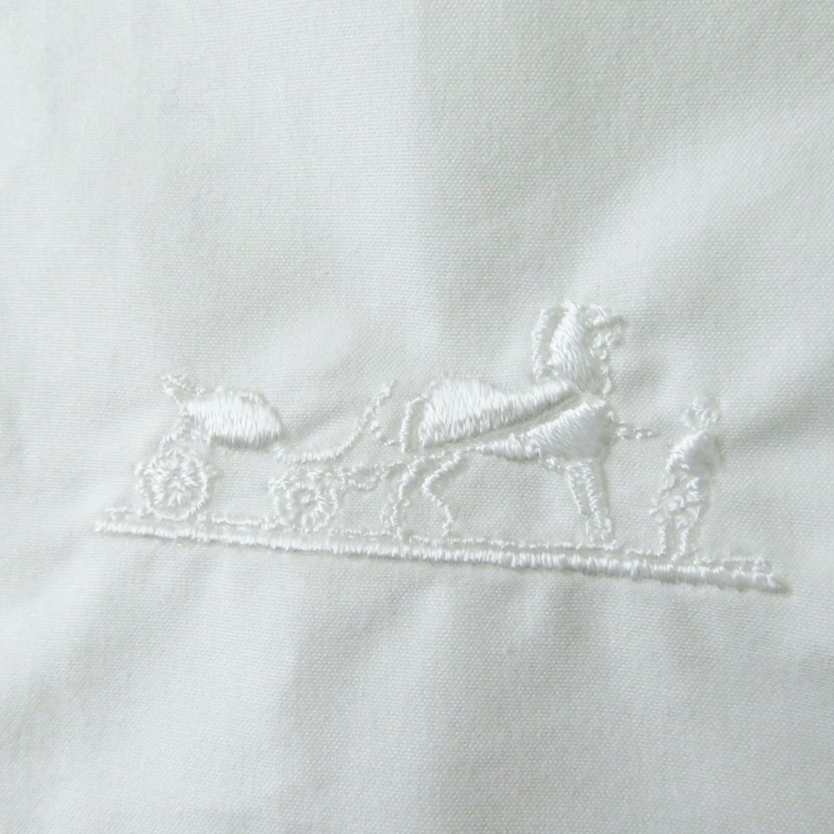 HERMES Long sleeve shirt cotton white 38