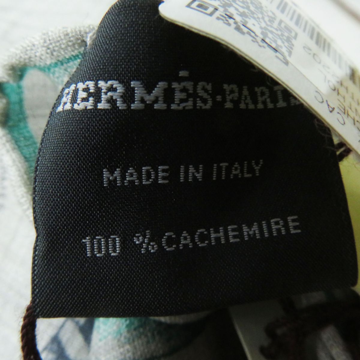 HERMES Stall Main: 100% cashmere Gray x Multi (Robe de Soir) Women Used