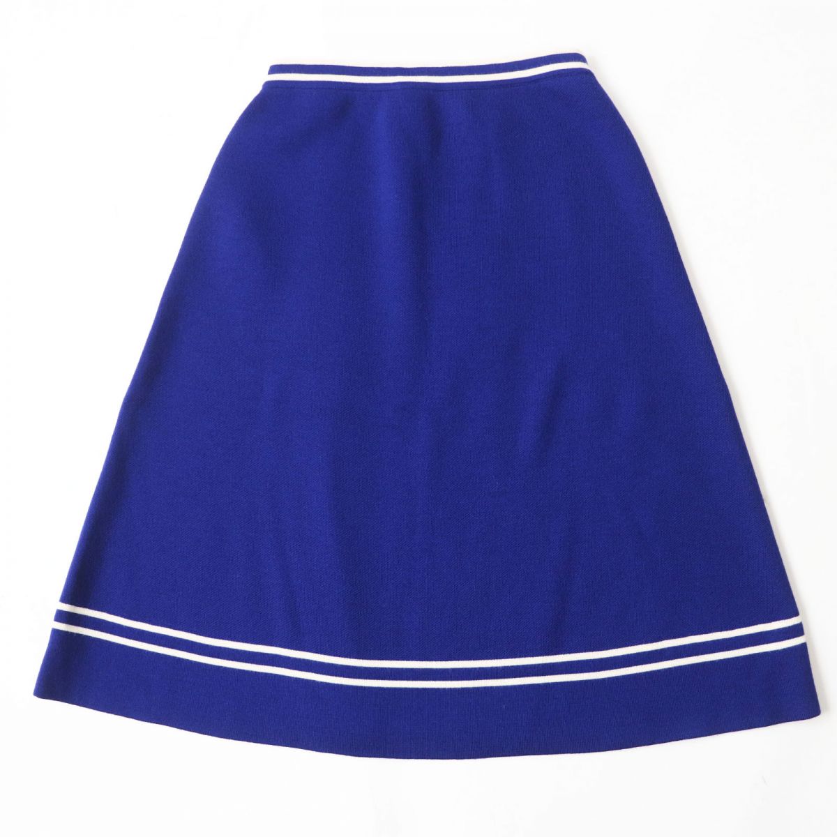 GUCCI skirt Outer: 100% wool, part: 96% wool, part: 3% nylon, part: 1% polyurethane Blue x white Women S Used