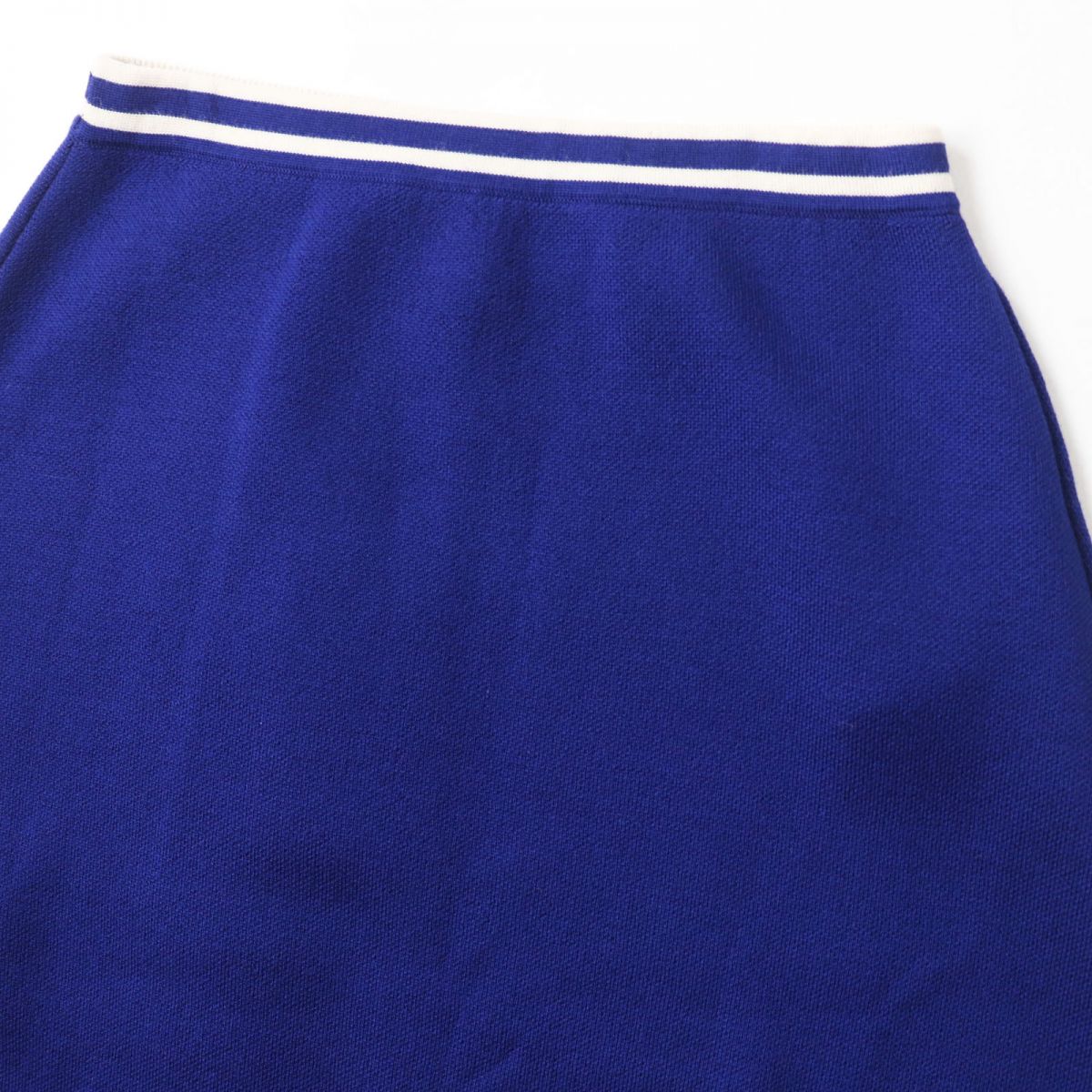 GUCCI skirt Outer: 100% wool, part: 96% wool, part: 3% nylon, part: 1% polyurethane Blue x white Women S Used