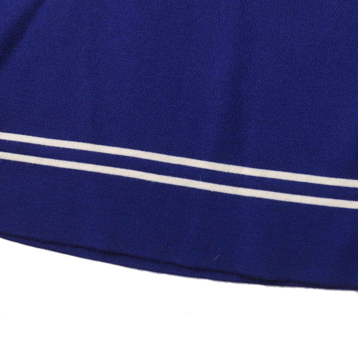 GUCCI skirt Outer: 100% wool, part: 96% wool, part: 3% nylon, part: 1% polyurethane Blue x white Women S Used