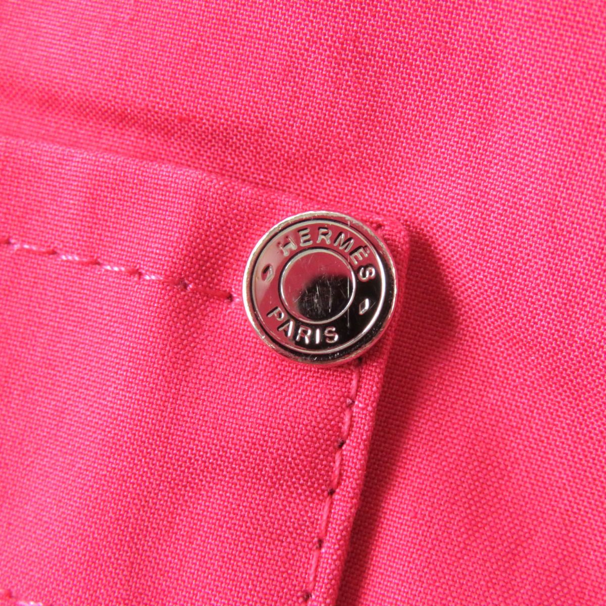 HERMES Pants Main: 100% cotton pink Women 36 Used