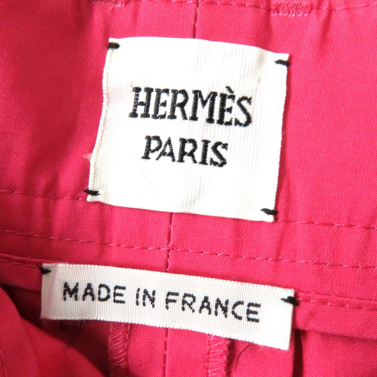 HERMES Pants Main: 100% cotton pink Women 36 Used