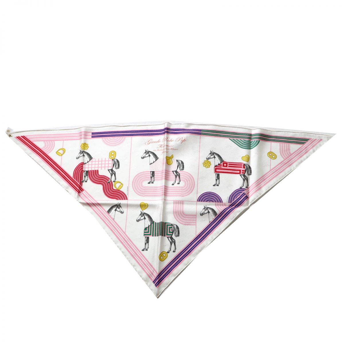HERMES scarf Main: 100% silk Multi<br>Garde robe pop Women Used