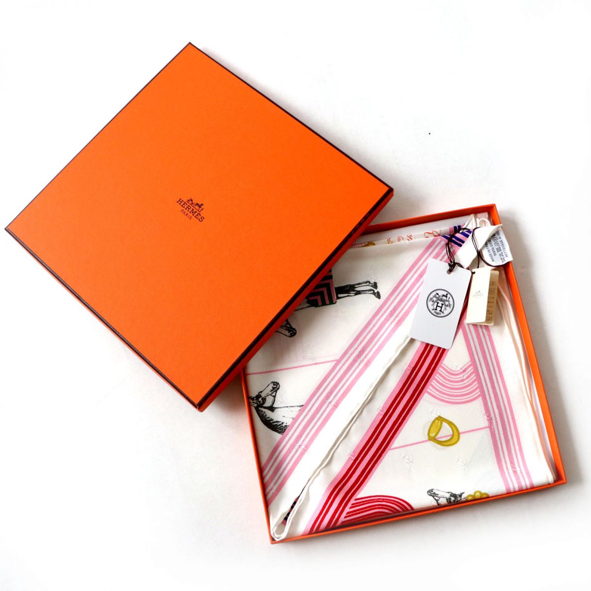 HERMES scarf Main: 100% silk Multi<br>Garde robe pop Women Used