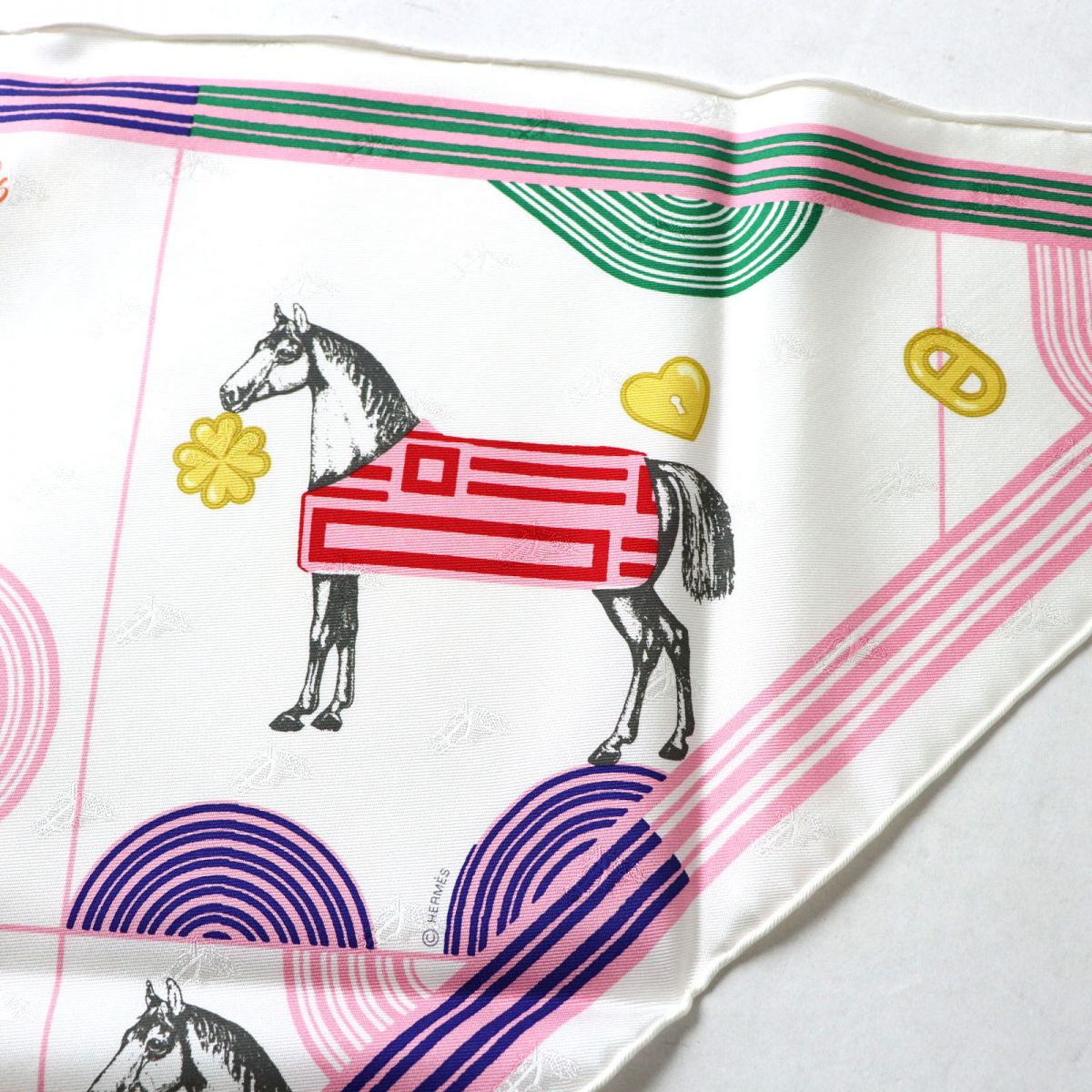 HERMES scarf Main: 100% silk Multi<br>Garde robe pop Women Used