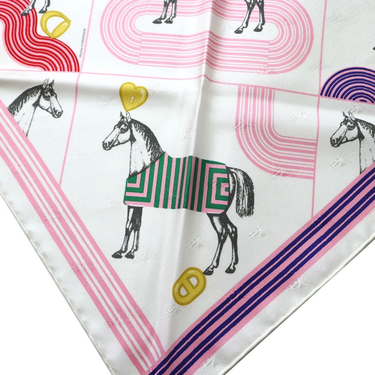 HERMES scarf Main: 100% silk Multi<br>Garde robe pop Women Used