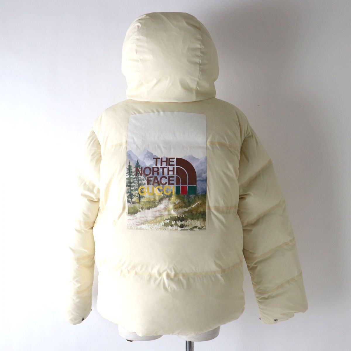GUCCI Down jacket Outer: 100% polyester, Lining: 100% polyester, Filling: 80% down, Filling: 20% feather Ivorytype Women XXS Used