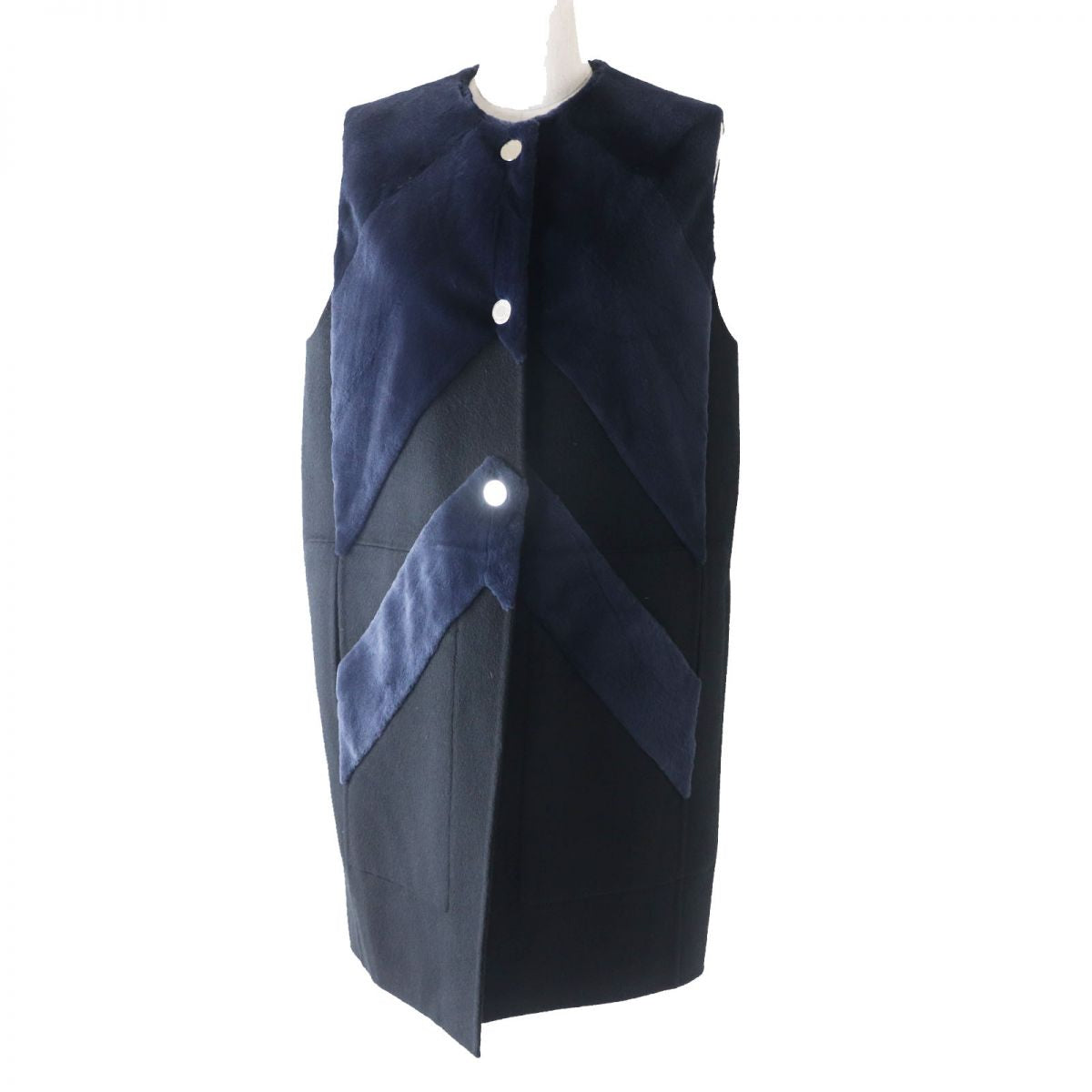 HERMES Best Image reference Navy x black Women Used