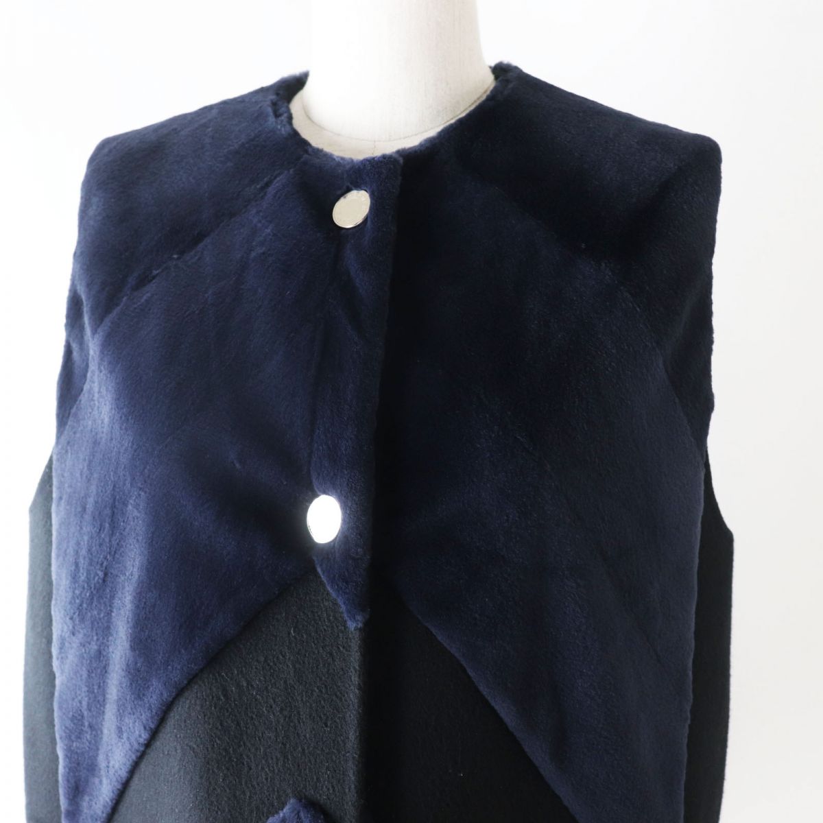 HERMES Best Image reference Navy x black Women Used