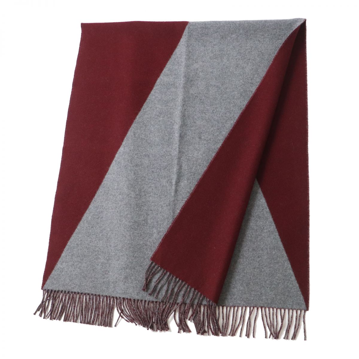 HERMES Scarf Main: 100% cashmere Red Women Used