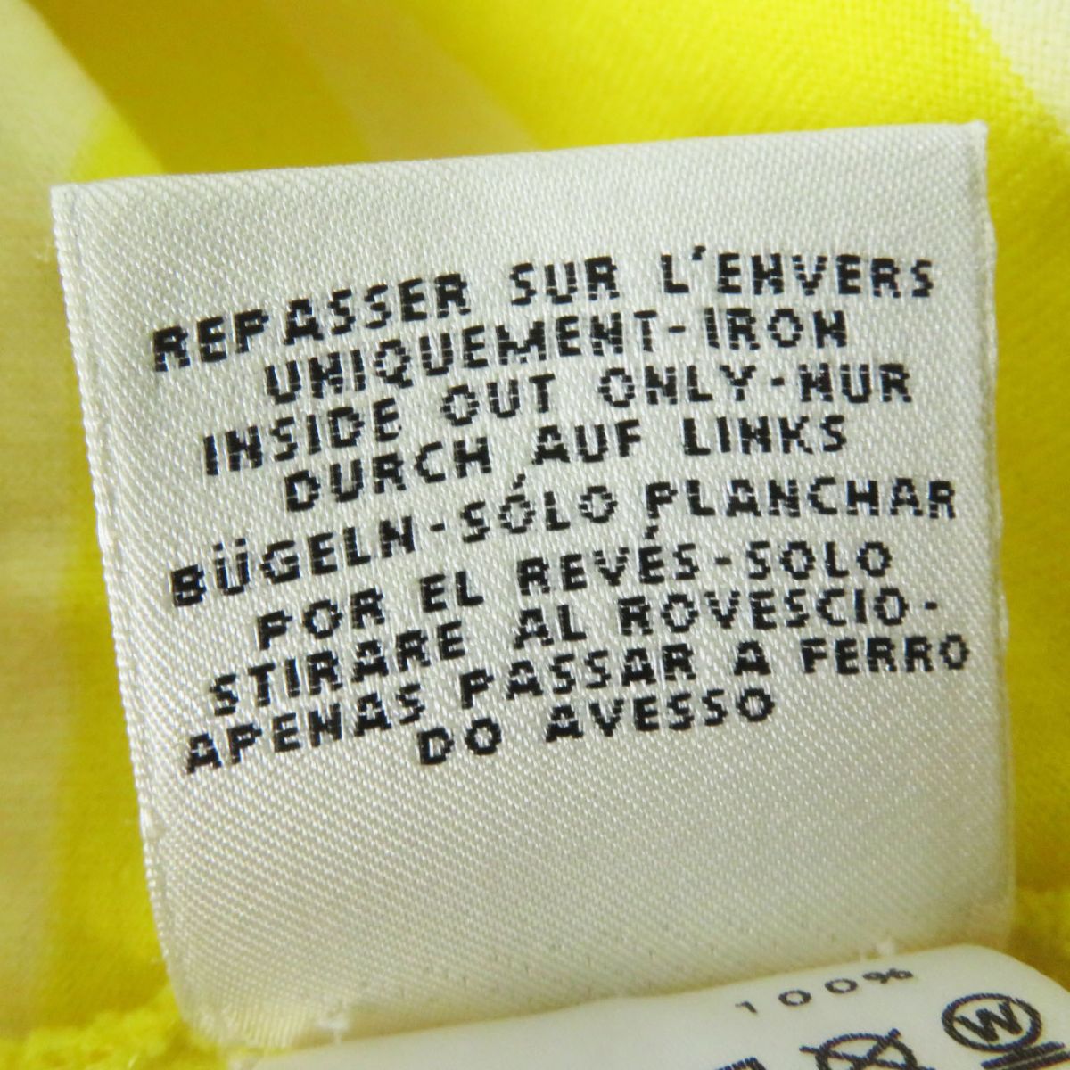 HERMES Short sleeve T-shirt cotton Yellow type<br>L'INSTRVCTION DV ROY 34