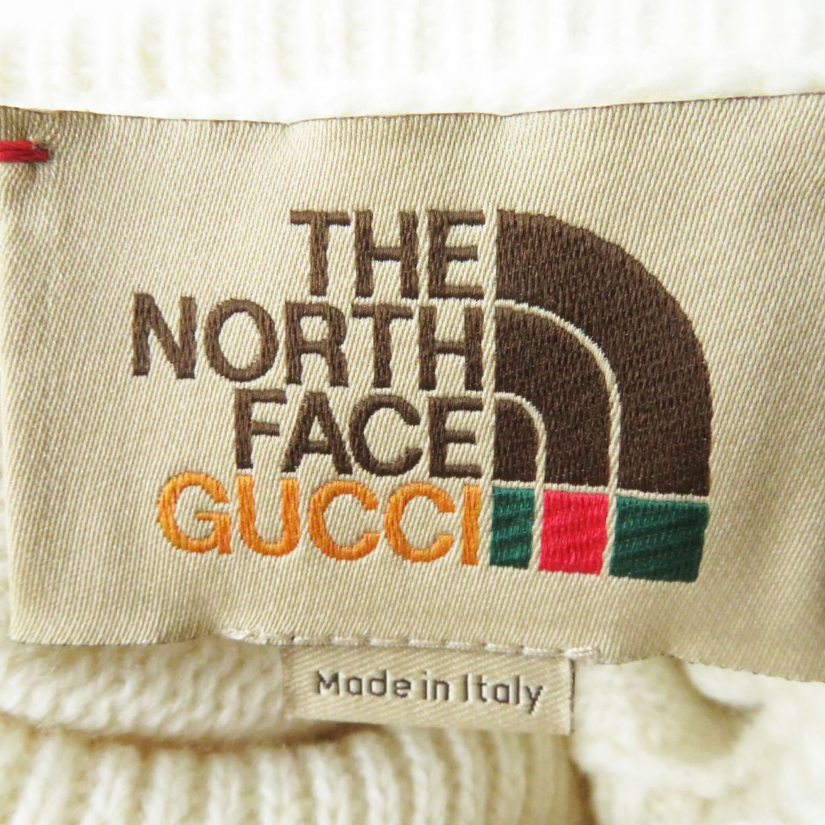 GUCCI knit Main: 100% wool, part: 50% acrylic, part: 50% wool White x multi Women XS Used