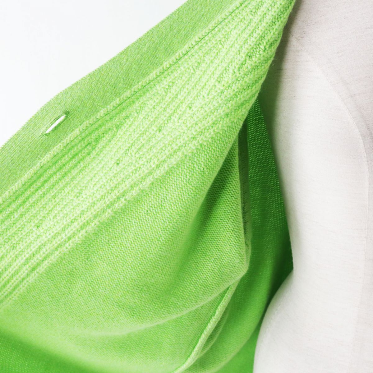 HERMES cardigan Main: 64% cashmere, Main: 36% cotton Light green Women 34 Used