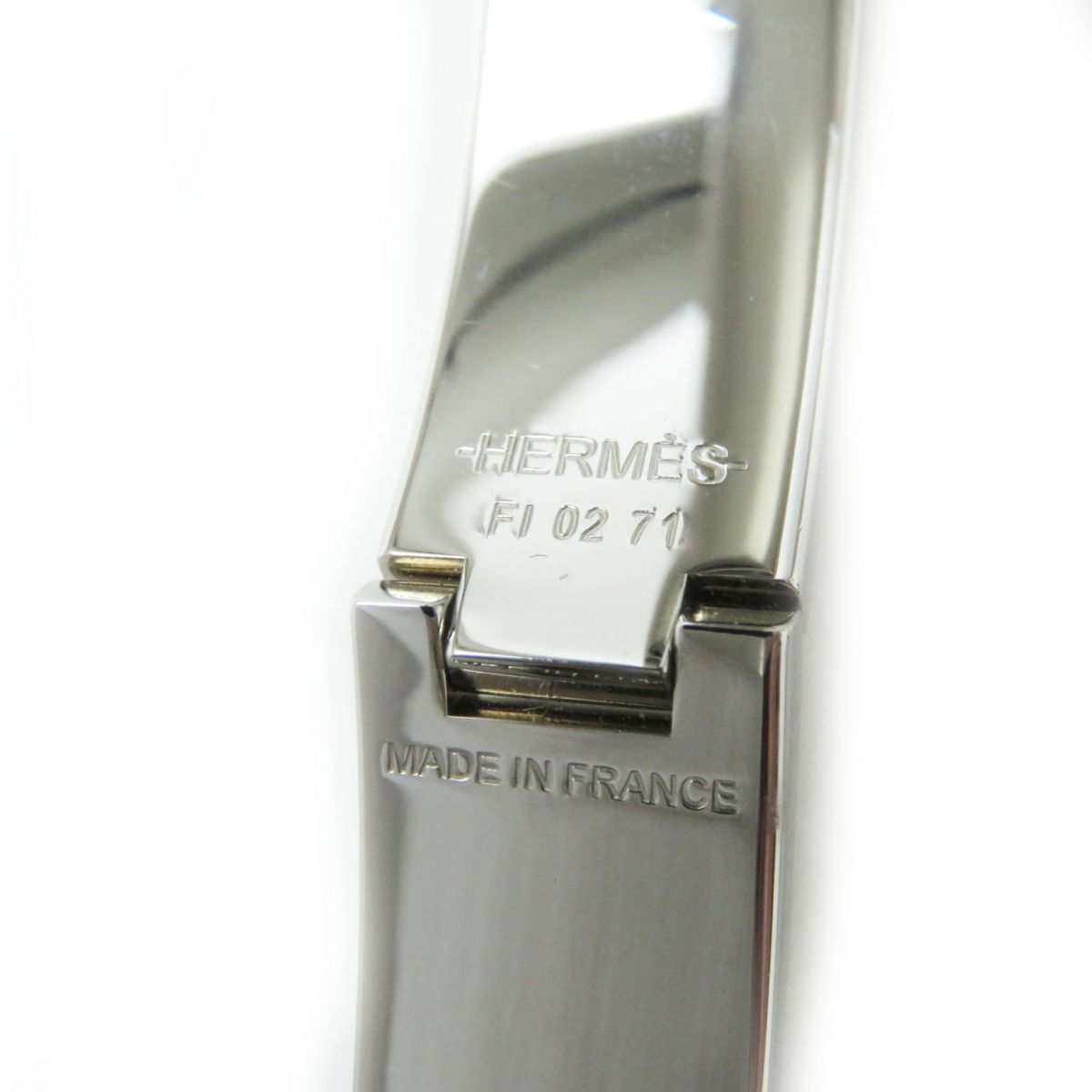 HERMES bracelet Gold Plated Silver multi H Hangul Collier & Chien Click crack PM Women Used