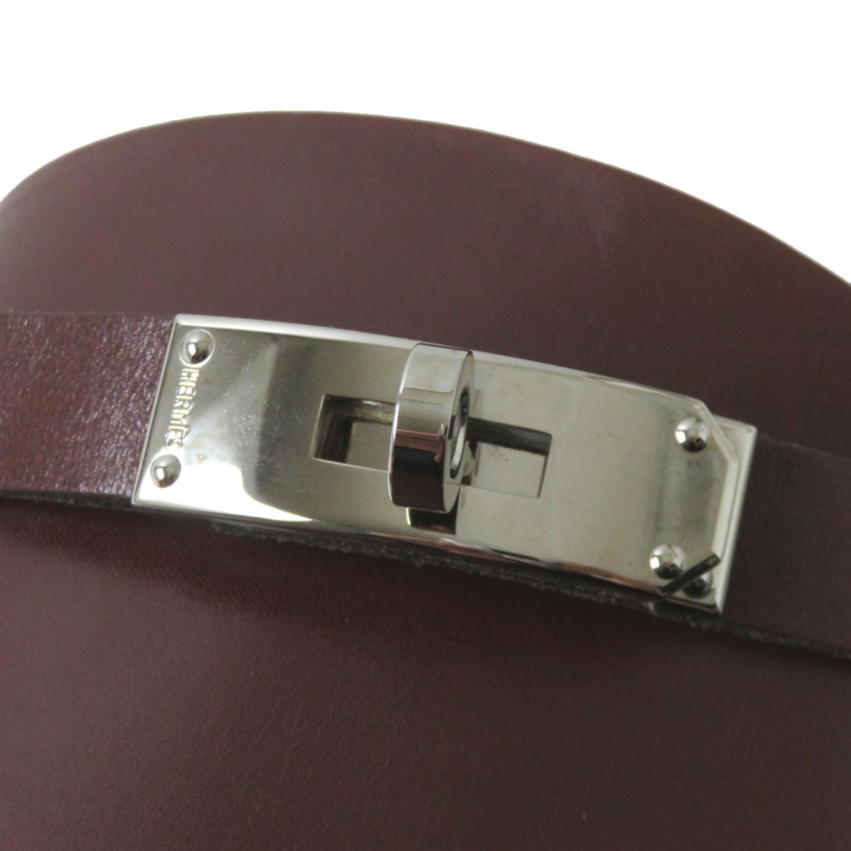 HERMES boots leather Brown x silver 38