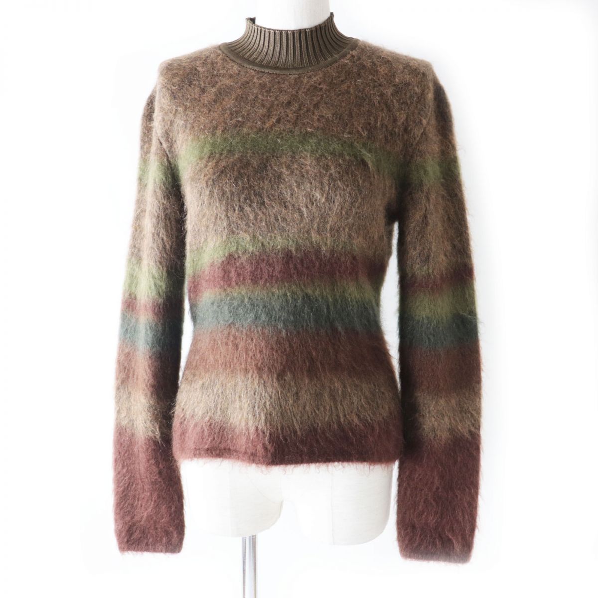 HERMES knit Image reference Brown x Khaki type Women Used