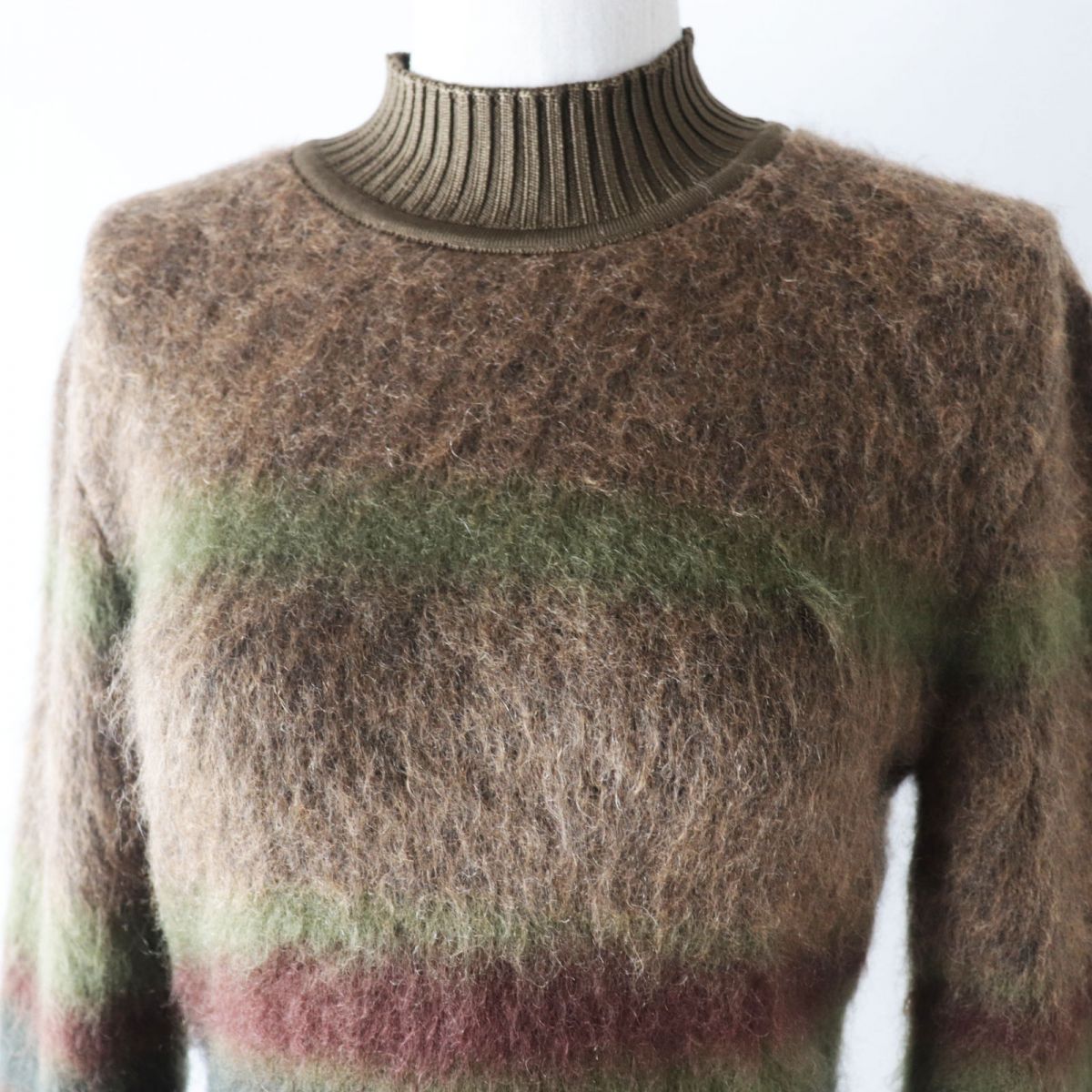 HERMES knit Image reference Brown x Khaki type Women Used