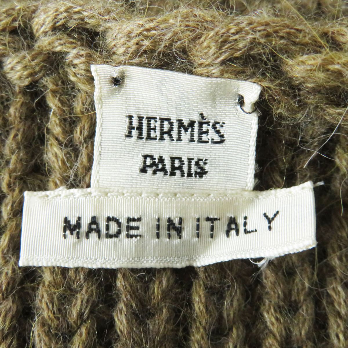 HERMES knit Image reference Brown type Women Used