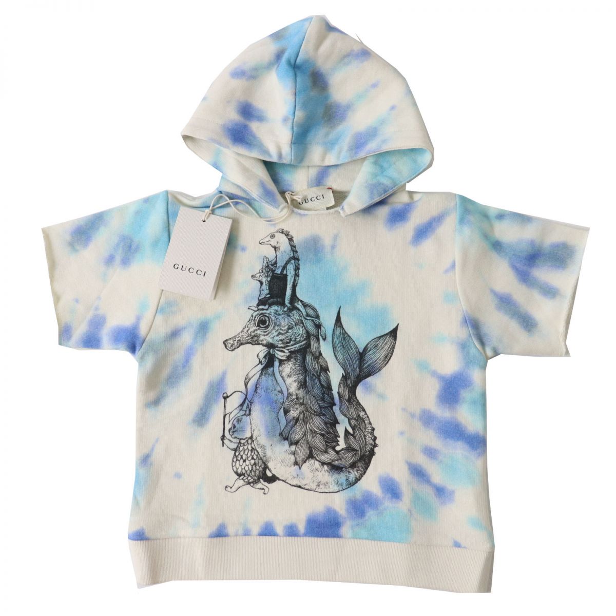 GUCCI sweat cotton White x Blue type 24