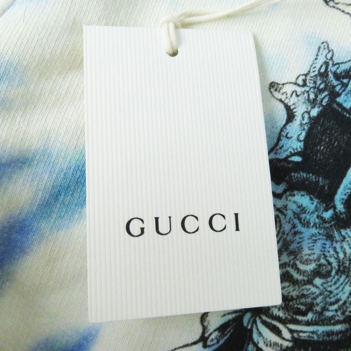 GUCCI sweat cotton White x Blue type 24