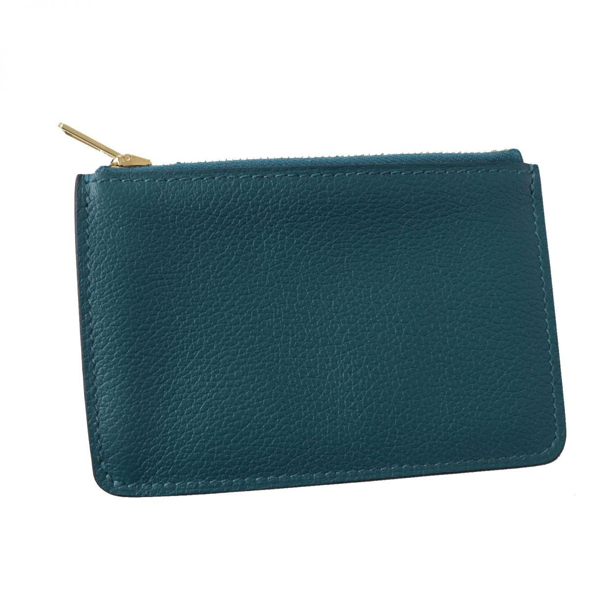 HERMES Coin case leather mint Ruri