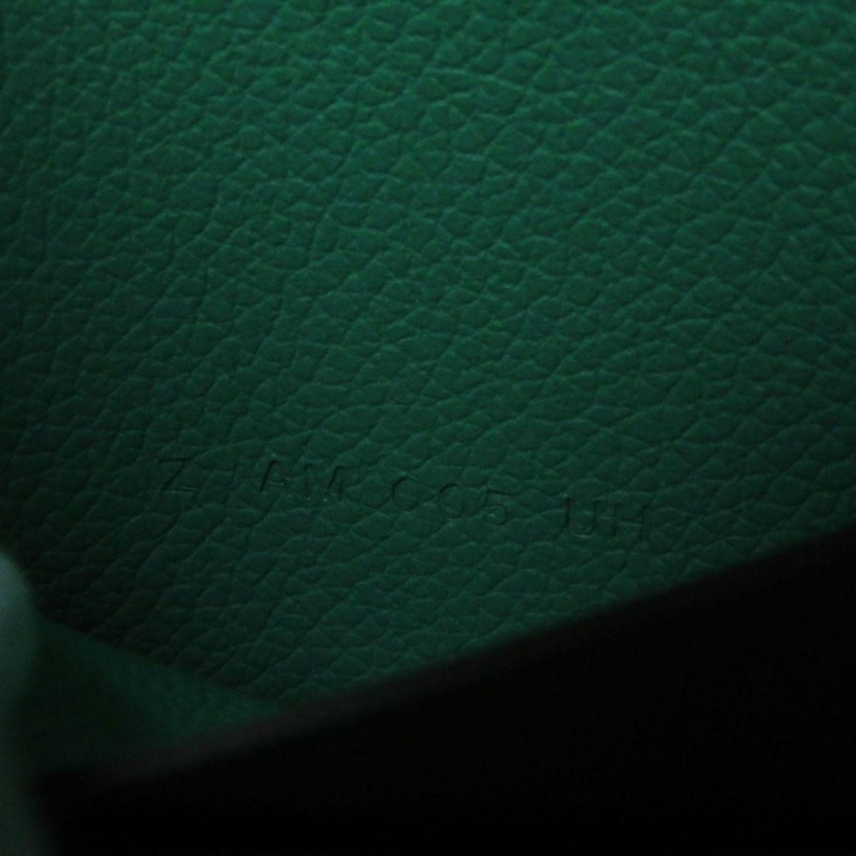 HERMES Coin case leather mint Ruri