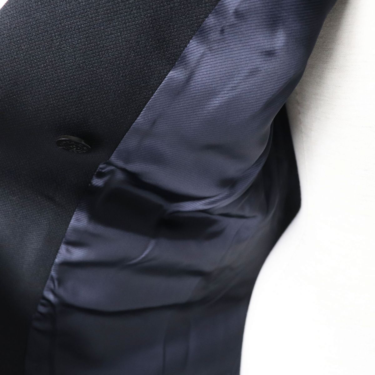 HERMES tailored jacket Outer: 70% nylon, Outer: 30% wool, Lining: 85% rayon, Lining: 15% silk, Sleeve lining: 100% cupra black Women 34 Used