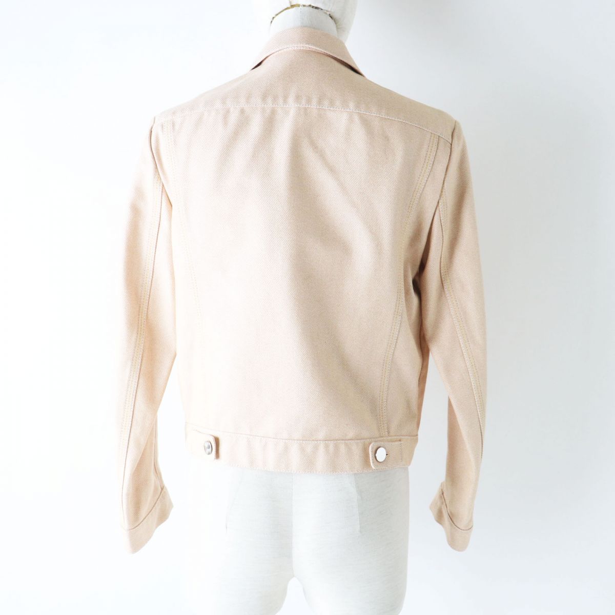 HERMES Riders jacket Main: 100% cotton Orange beige type Women 34 Used