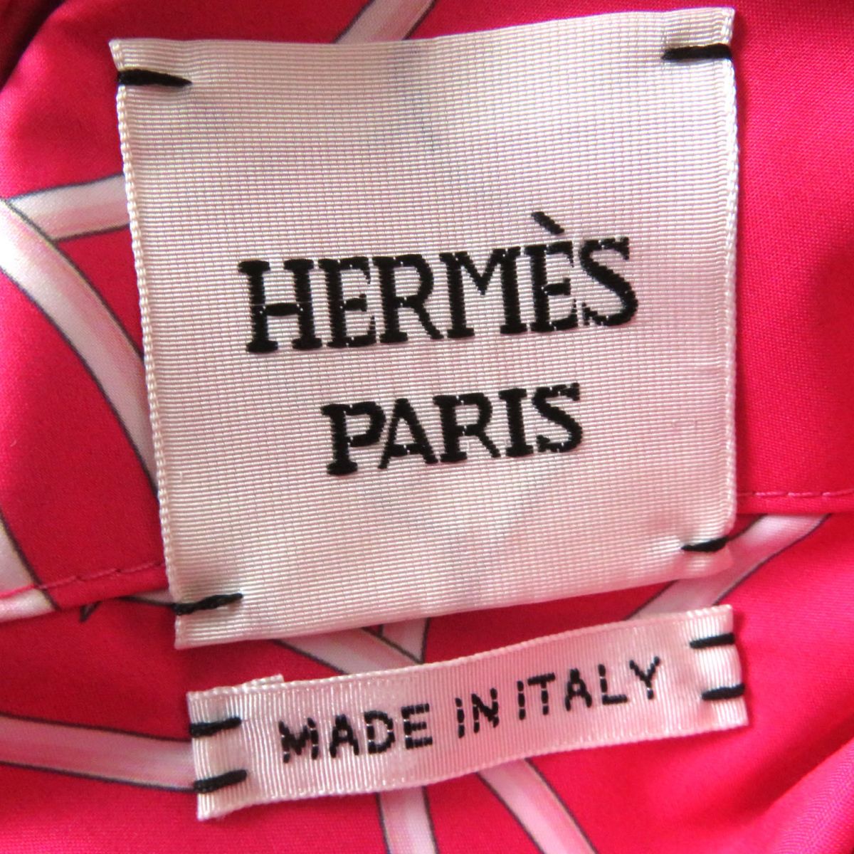 HERMES Best Main: 100% polyester, part: 82% virgin wool, part: 14% polyamide (nylon), part: 4% elastane (polyurethane), part: 57% rayon, 43% polyester Fusha pink<br>La Promenade du Matin/Morning Walk Women 36 Used