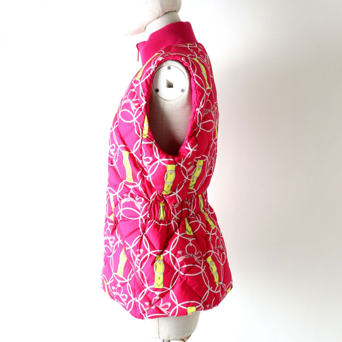HERMES Best Main: 100% polyester, part: 82% virgin wool, part: 14% polyamide (nylon), part: 4% elastane (polyurethane), part: 57% rayon, 43% polyester Fusha pink<br>La Promenade du Matin/Morning Walk Women 36 Used