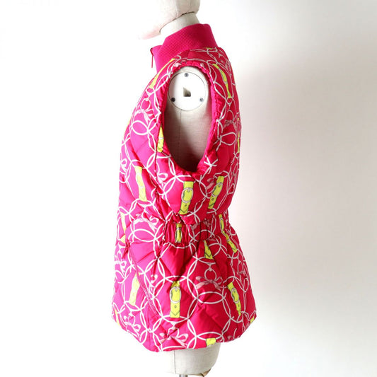 HERMES Best Main: 100% polyester, part: 82% virgin wool, part: 14% polyamide (nylon), part: 4% elastane (polyurethane), part: 57% rayon, 43% polyester Fusha pink<br>La Promenade du Matin/Morning Walk Women 36 Used