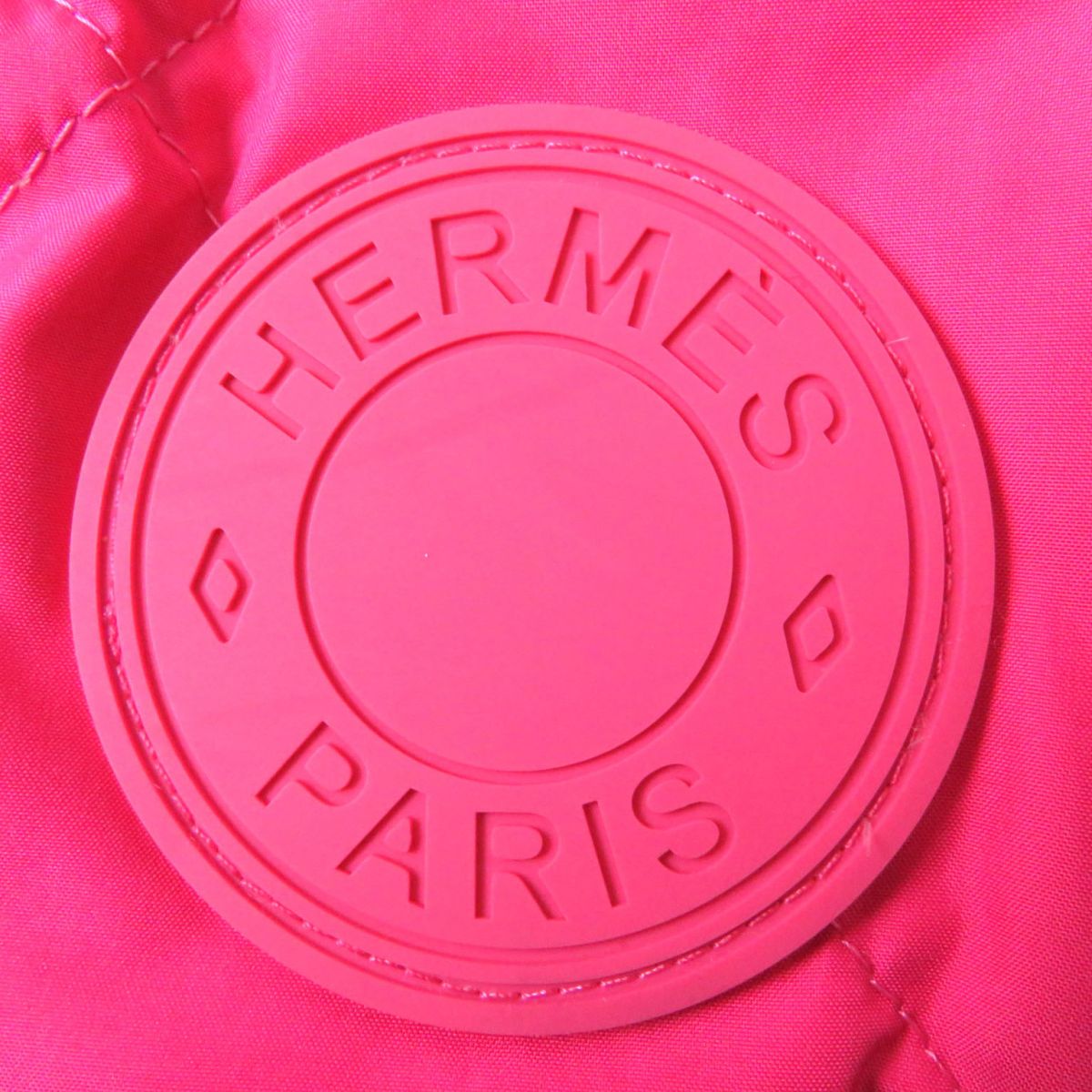 HERMES Best Main: 100% polyester, part: 82% virgin wool, part: 14% polyamide (nylon), part: 4% elastane (polyurethane), part: 57% rayon, 43% polyester Fusha pink<br>La Promenade du Matin/Morning Walk Women 36 Used