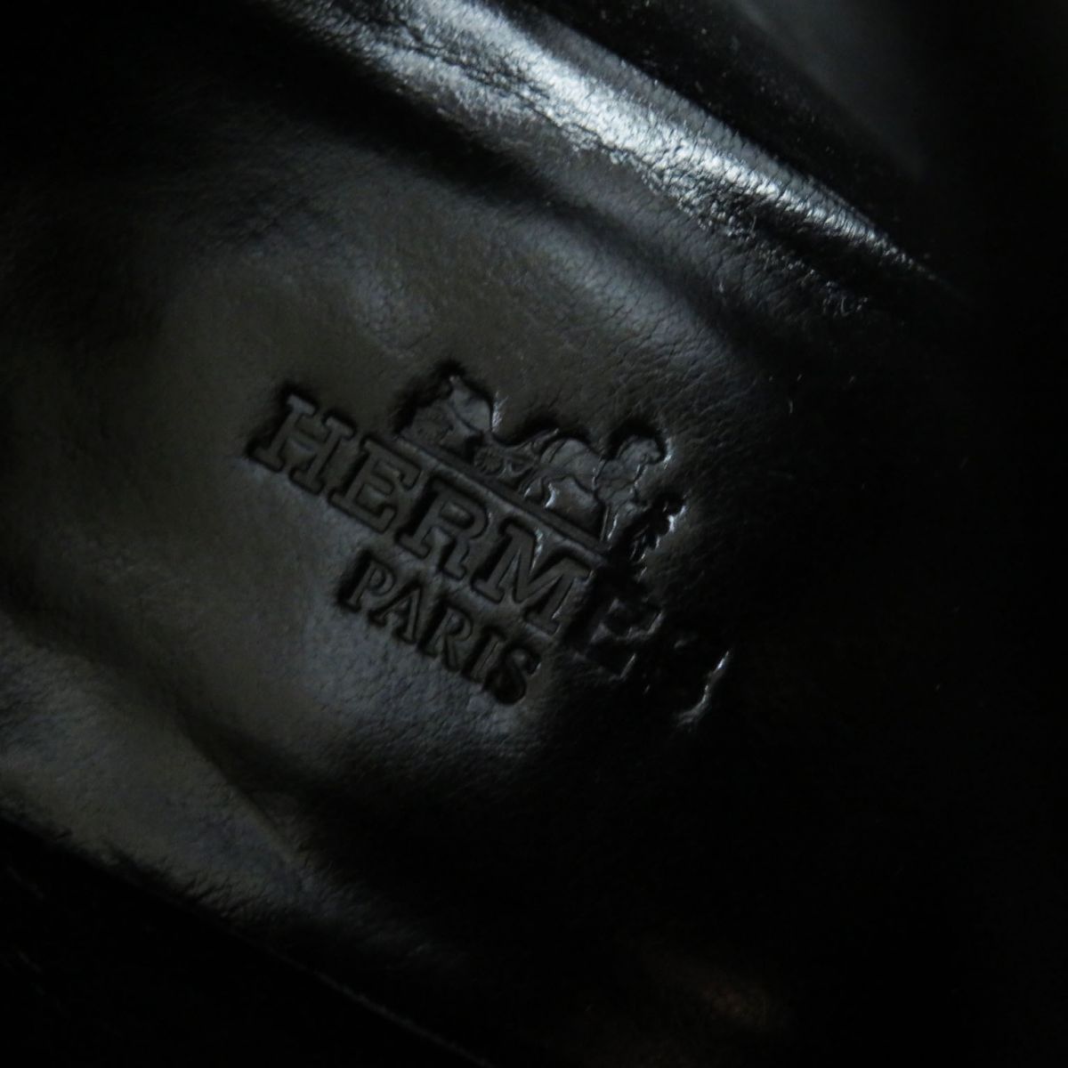 HERMES Booties Main: Suede leather black Women 38 Used