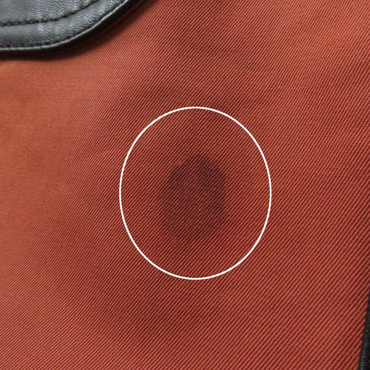 HERMES coat Main: 78% cotton, Main: 22% polyester, Part: Lamb leather terracotta Women 38 Used