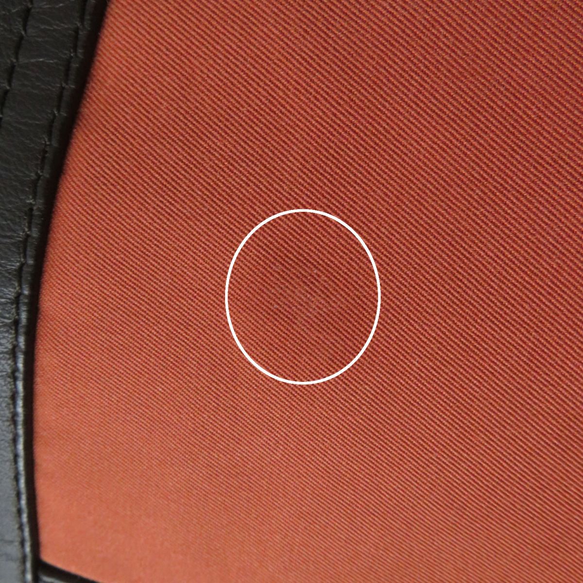 HERMES coat Main: 78% cotton, Main: 22% polyester, Part: Lamb leather terracotta Women 38 Used