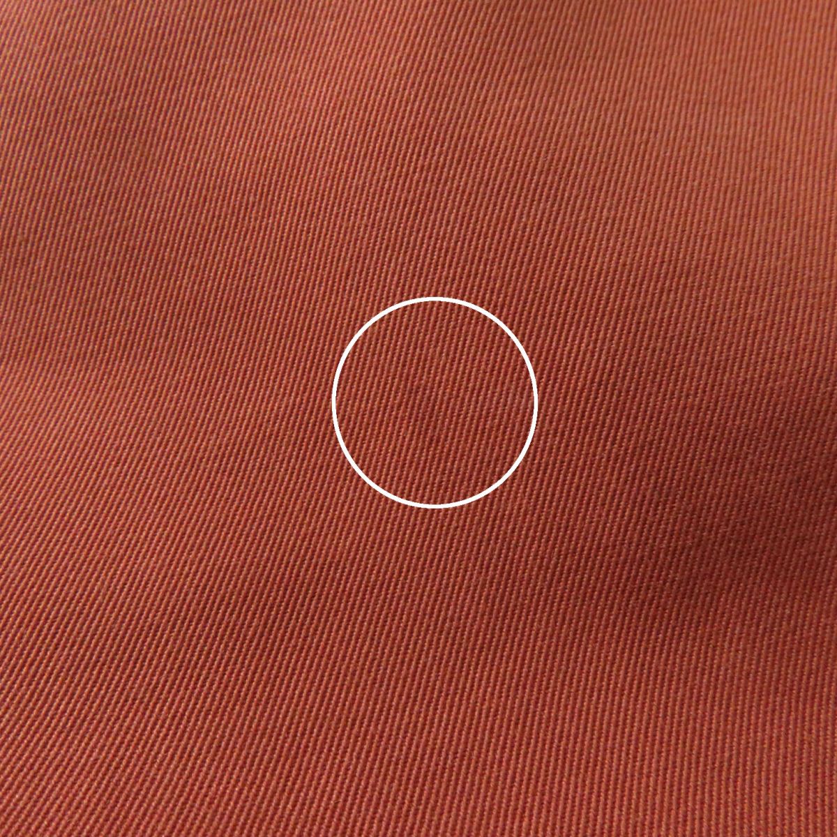 HERMES coat Main: 78% cotton, Main: 22% polyester, Part: Lamb leather terracotta Women 38 Used