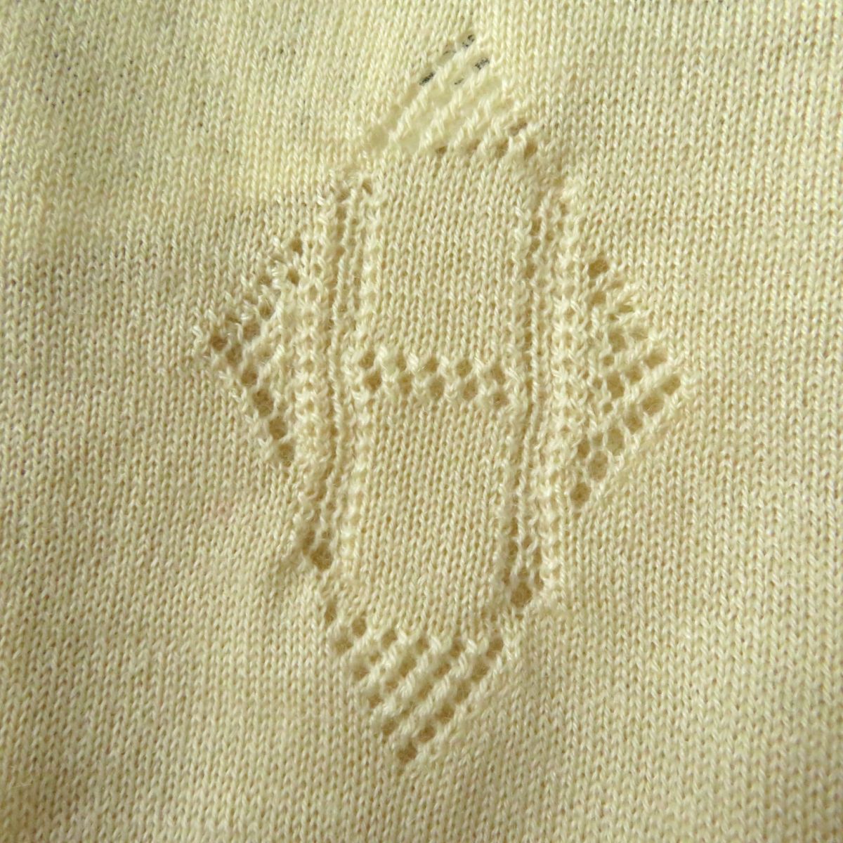 HERMES knit cashmere light beige 38