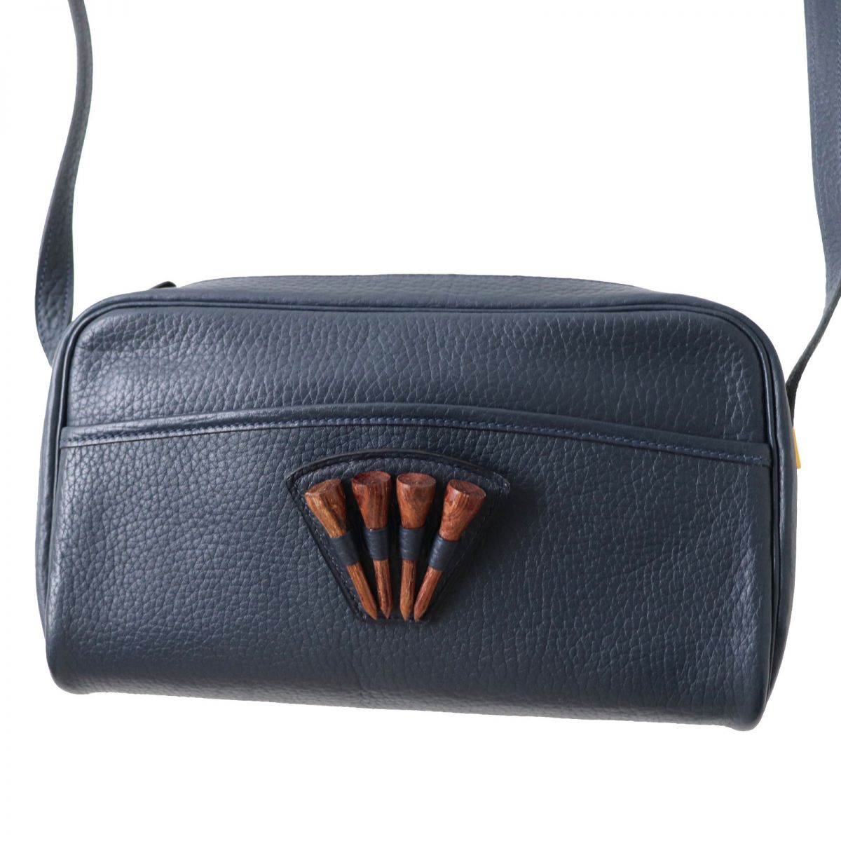 HERMES Shoulder Bag Fjord Navy Women Used