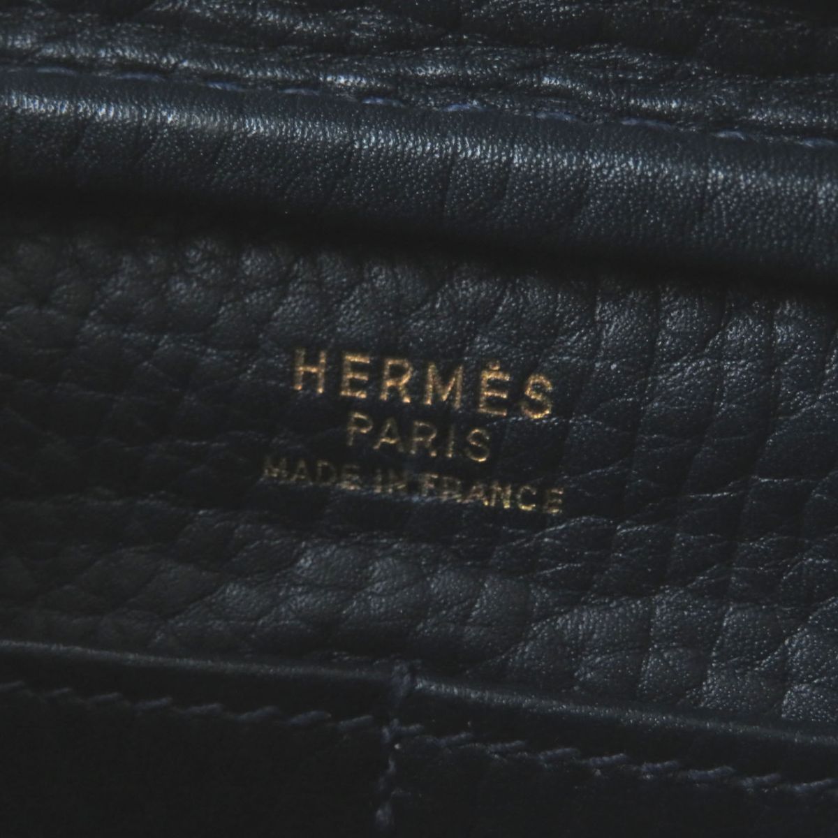 HERMES Shoulder Bag Fjord Navy Women Used