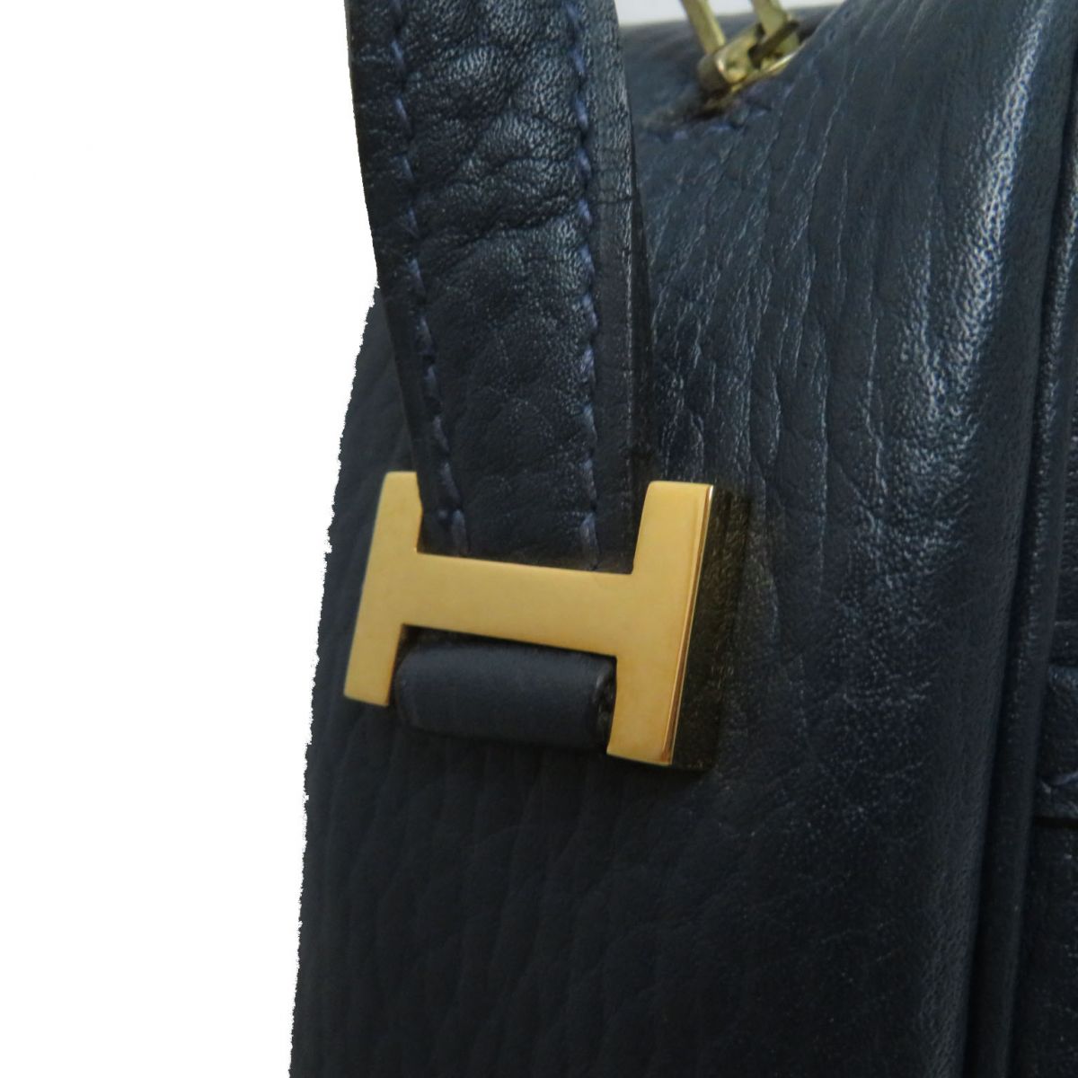 HERMES Shoulder Bag Fjord Navy Women Used