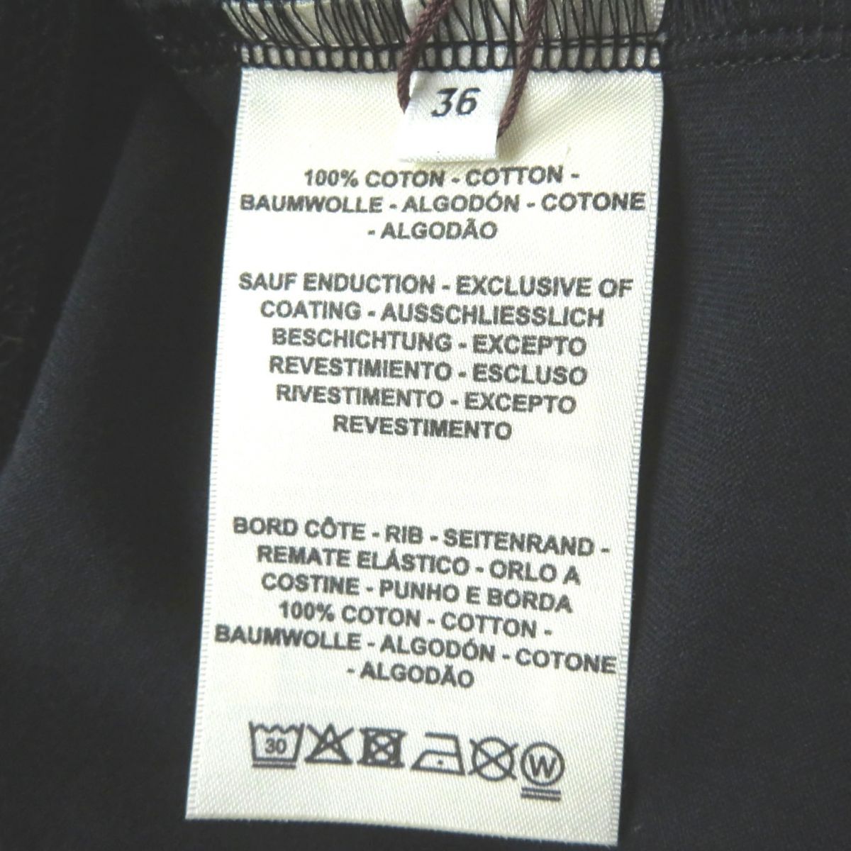HERMES one piece Main: 100% cotton Black x white<br> LE TRESOR DE MEDOR Women 36 Used