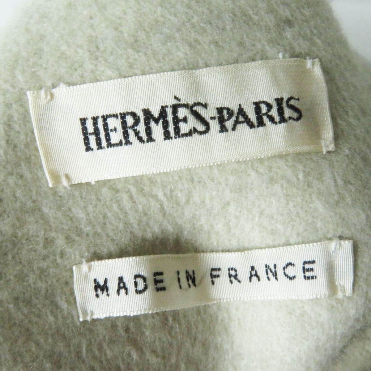 HERMES coat Main: 100% cashmere Light gray Women 36 Used